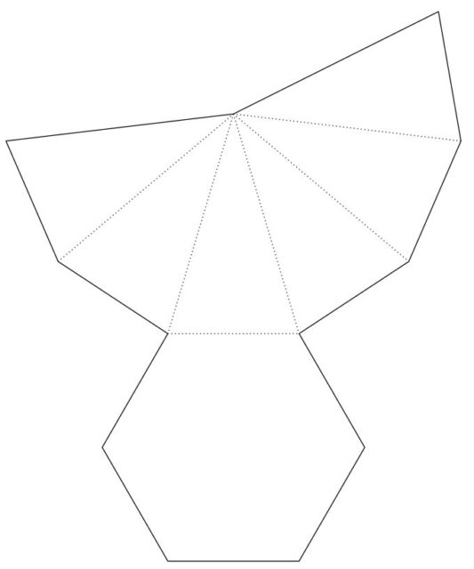 Схема пятиугольной пирамиды